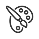 Paint Brush and Palette