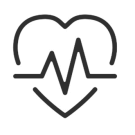 Heart With a Heart Rythm Line Across It