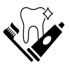 tooth, toothbrush, and toothpaste