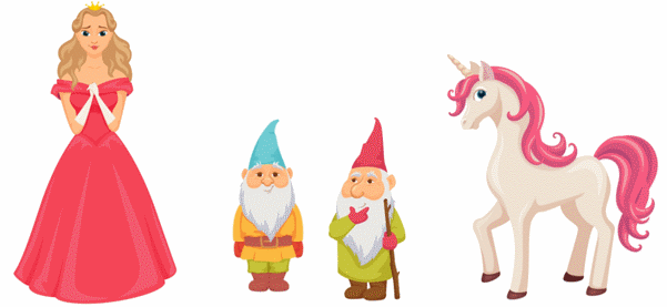 Princess and fairy creatures.