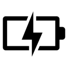 batter with charging symbol in the middle